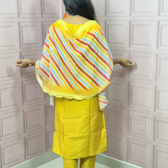 Straight kurta set with handwork