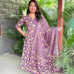 premium cotton Anarkali