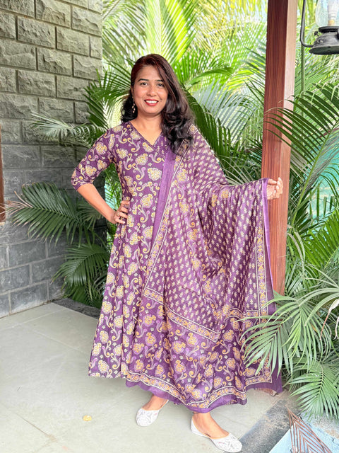 premium cotton Anarkali