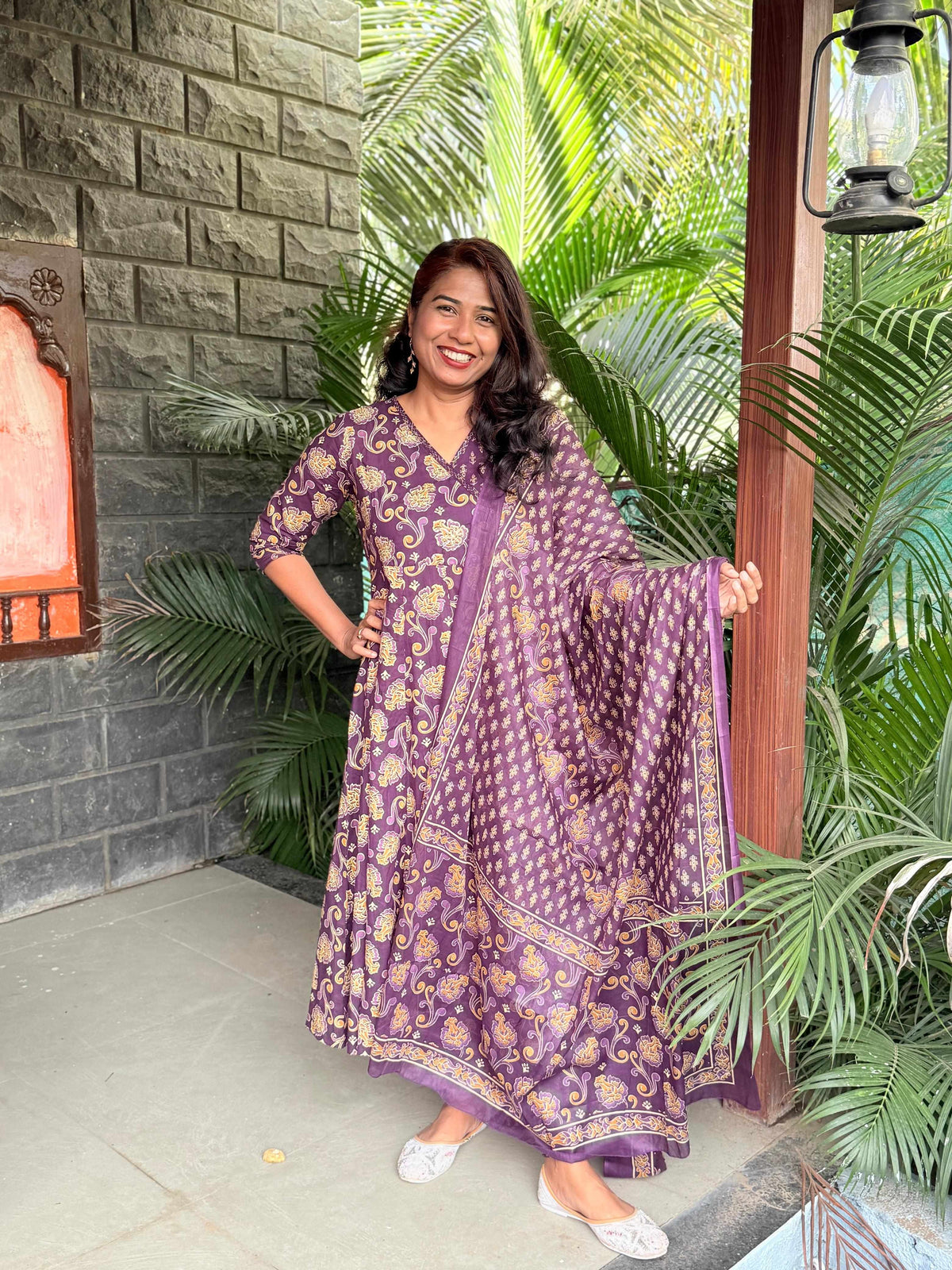 premium cotton Anarkali