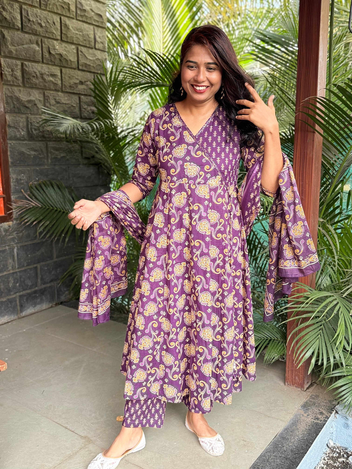 premium cotton Anarkali