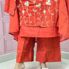 Pure Mul chanderi Anarkali with embroidery