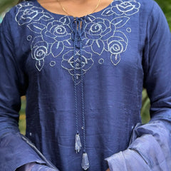 Pure Dola Silk staright kurta set