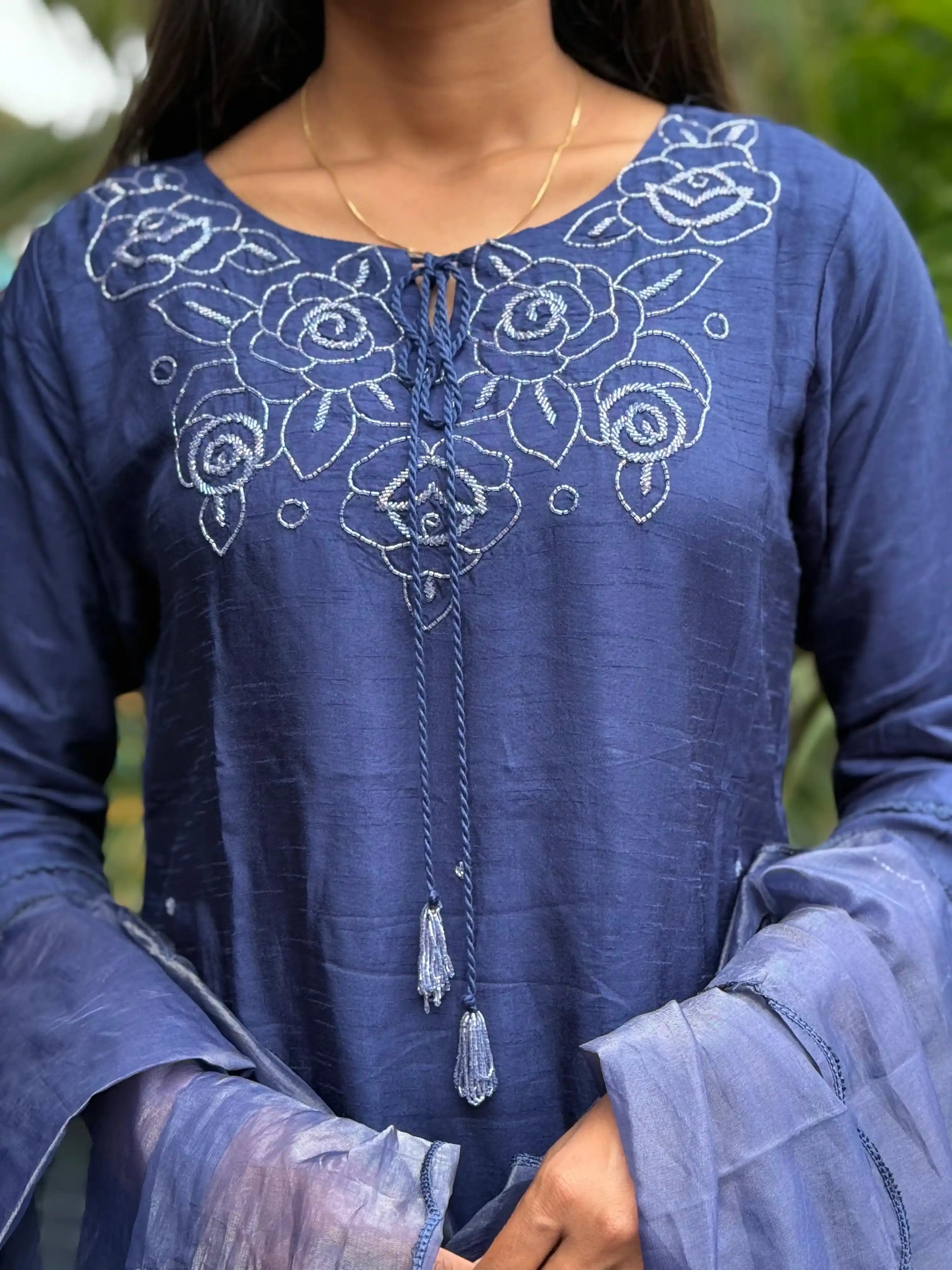 Pure Dola Silk staright kurta set