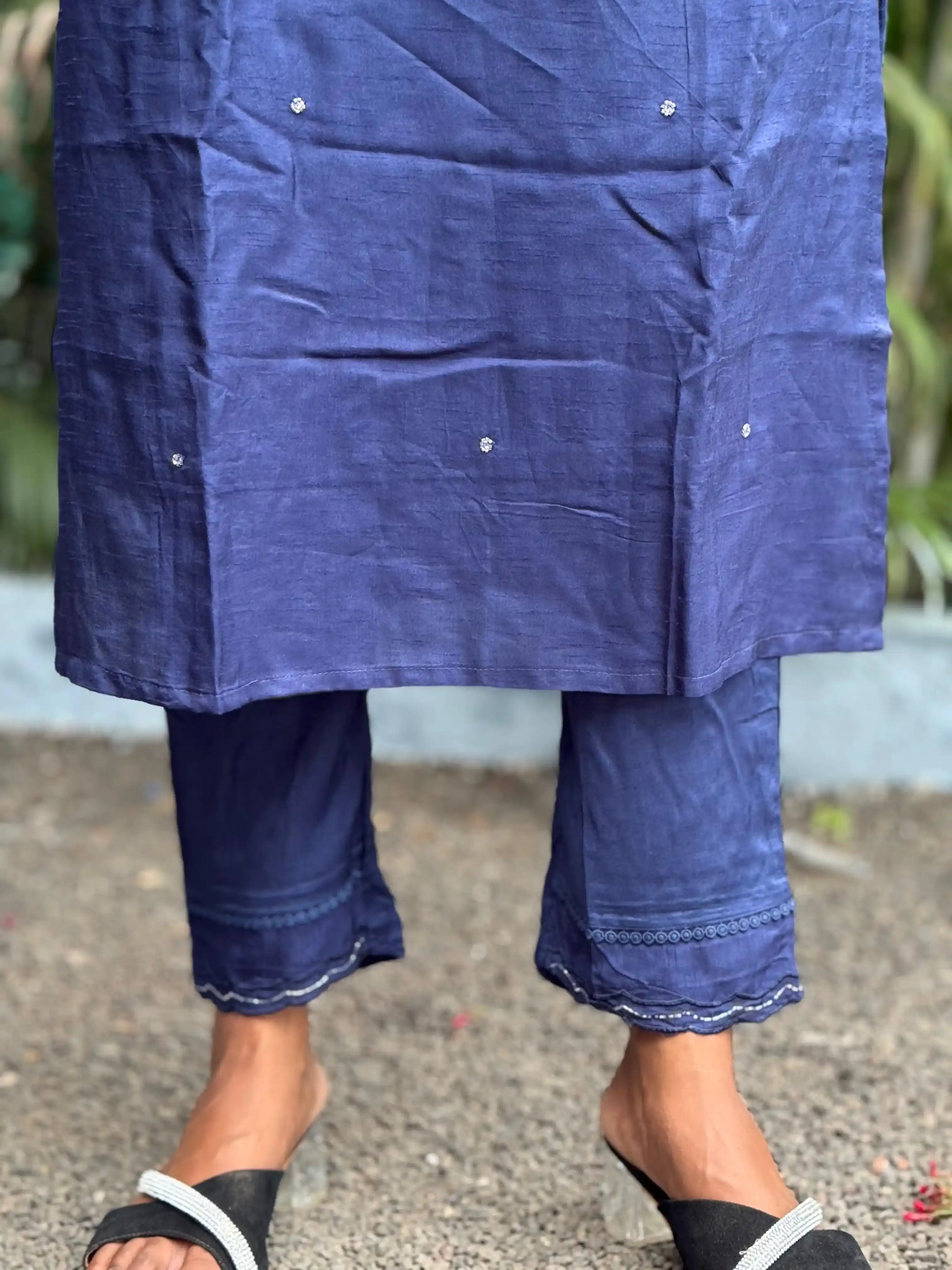 Pure Dola Silk staright kurta set