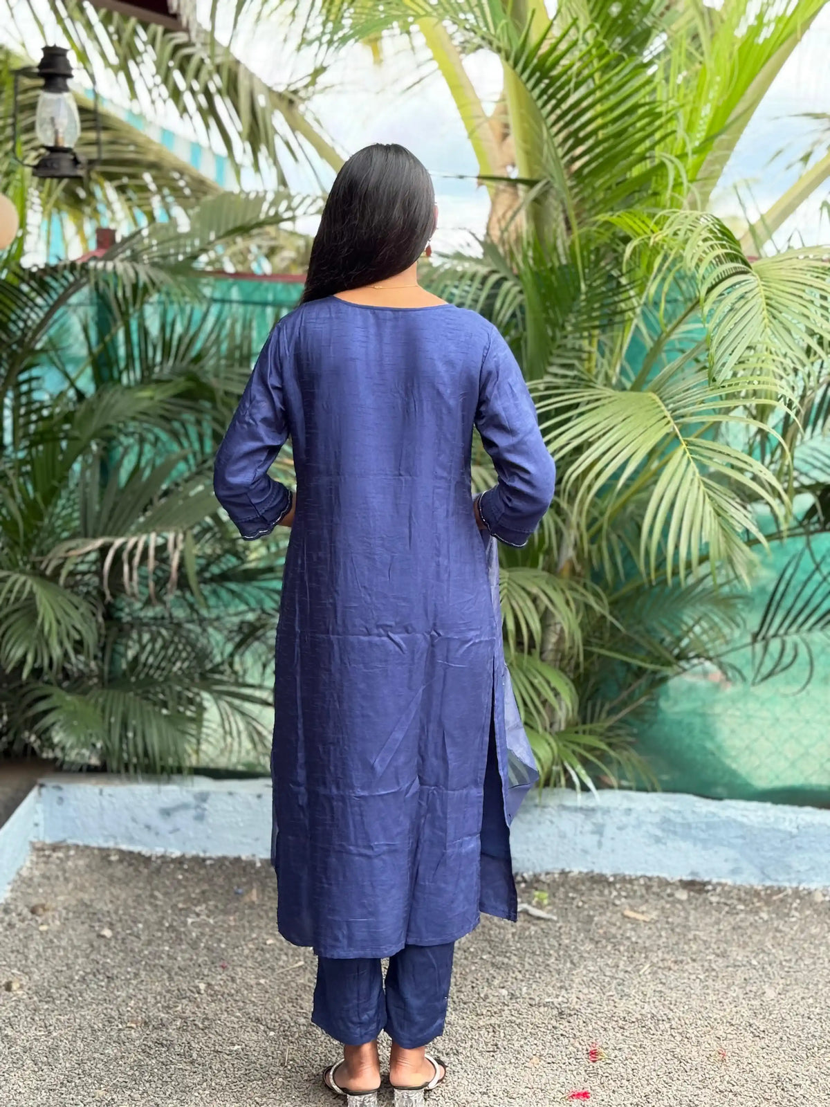Pure Dola Silk staright kurta set
