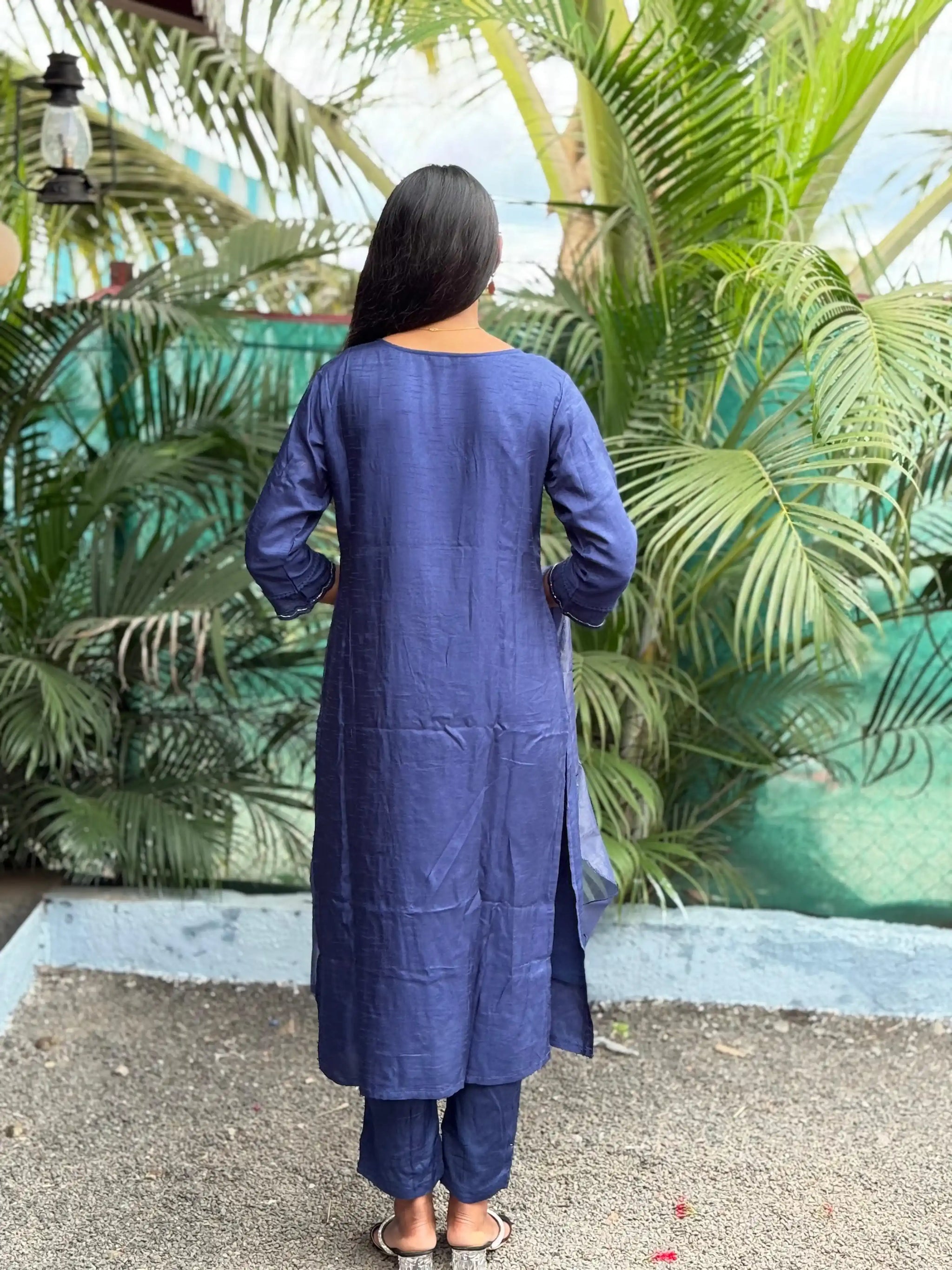 Pure Dola Silk staright kurta set